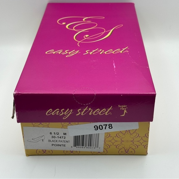 Easy Street Pointe Pumps | Black Patent Size 6.5M - Picture 7 of 7